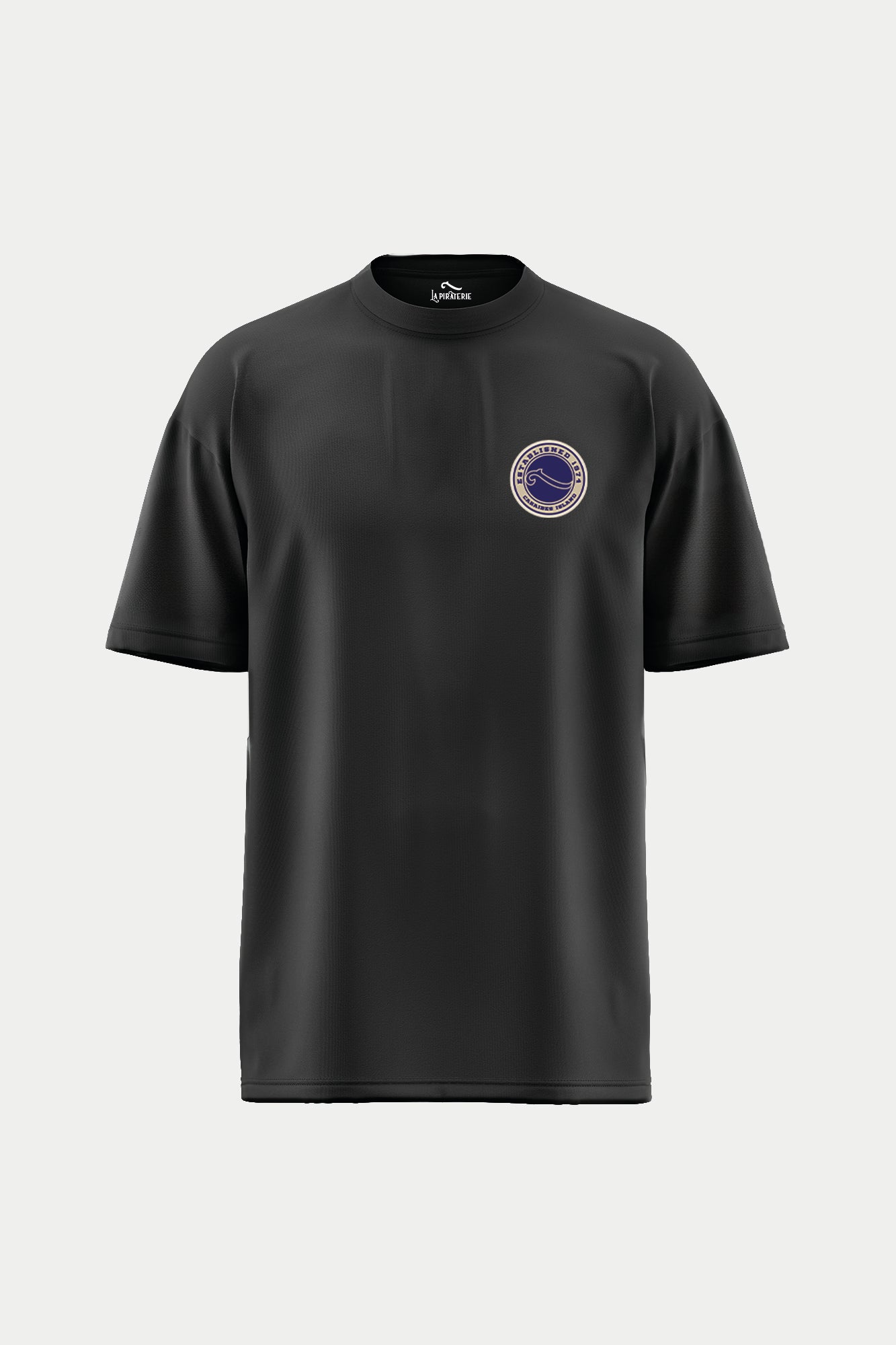 t-shirt school – blanc/noir