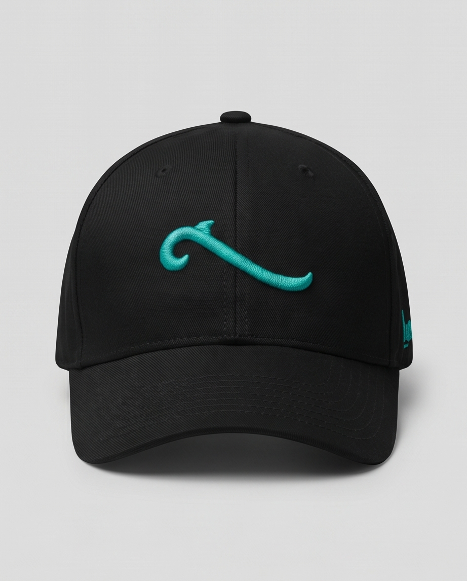 Casquette Turquoise Wave
