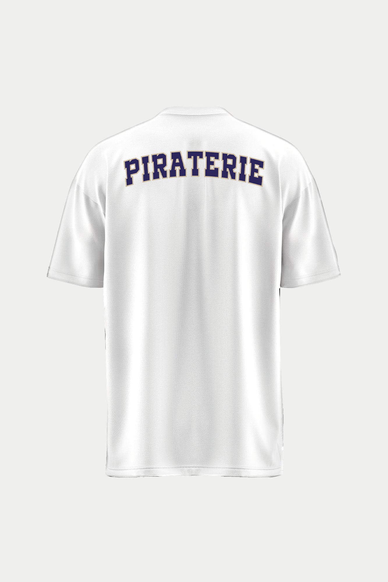 t-shirt school – blanc/noir