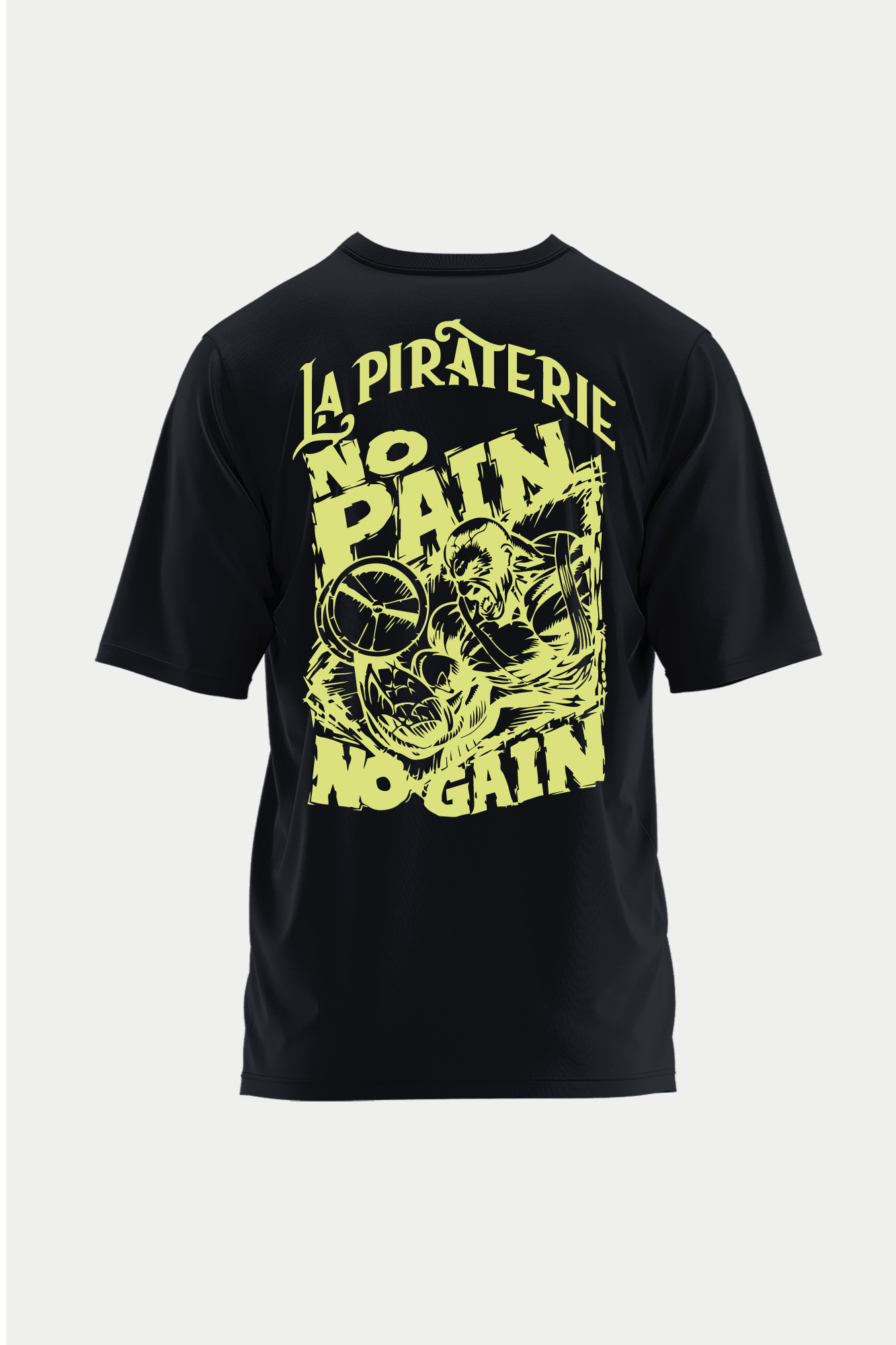 T-shirt NO PAIN NO GAIN Noir