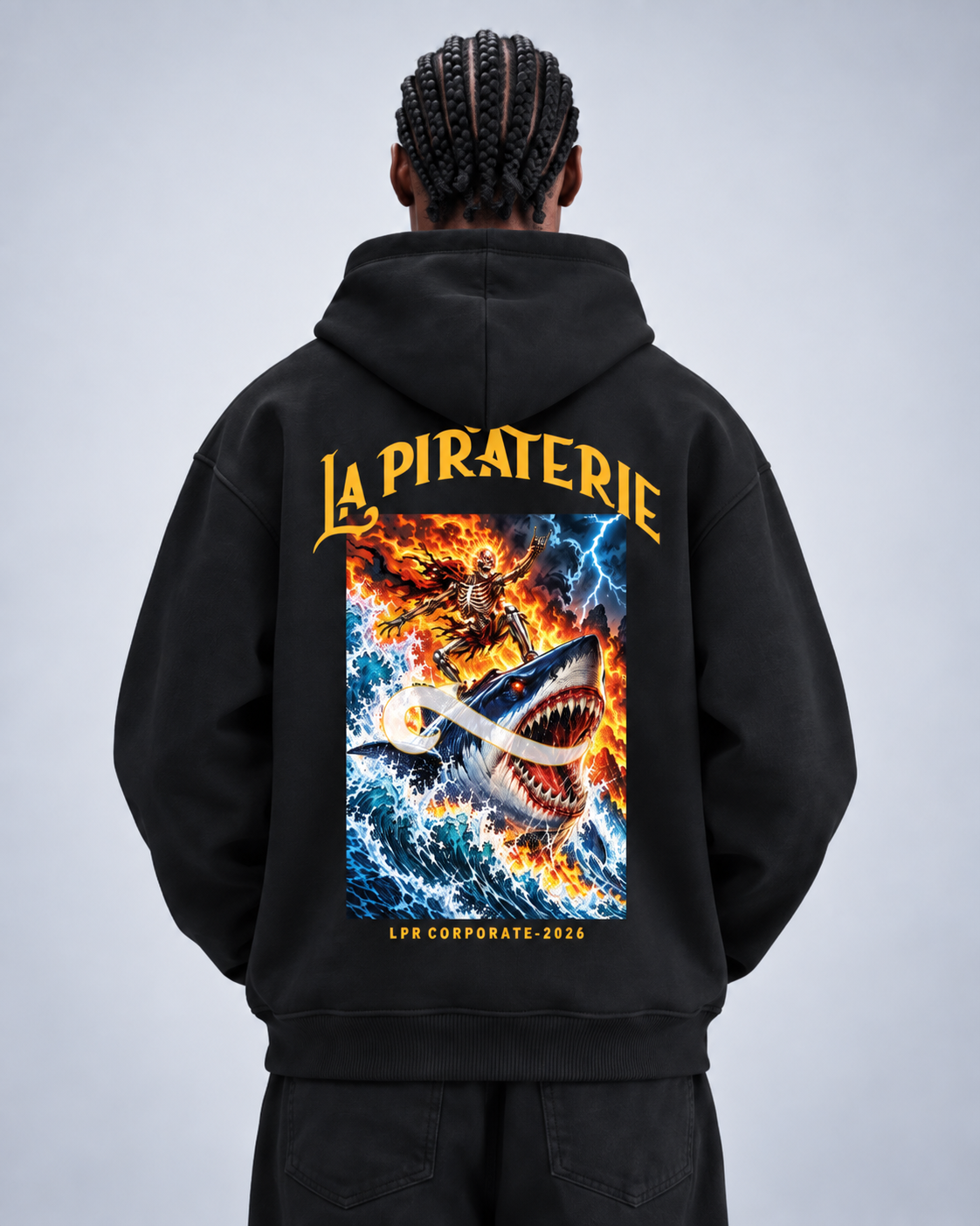 Hoodie La Piraterie - SHARK RIDER