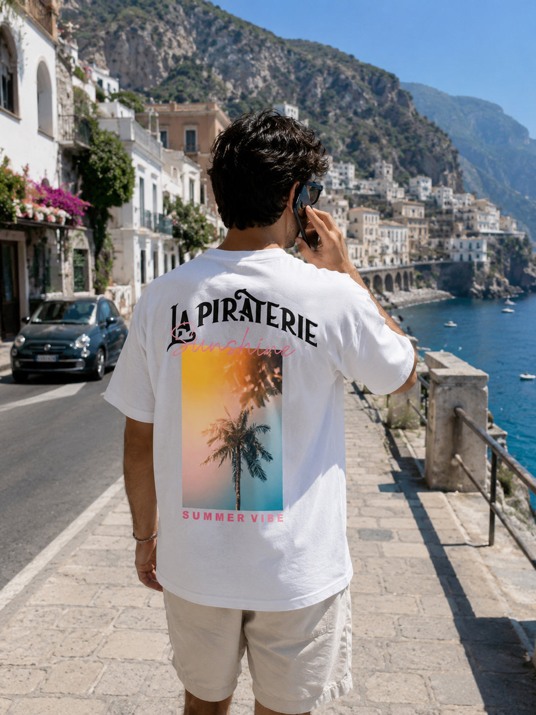 T-shirt La Piraterie Sunshine - Summer Vibe Blanc