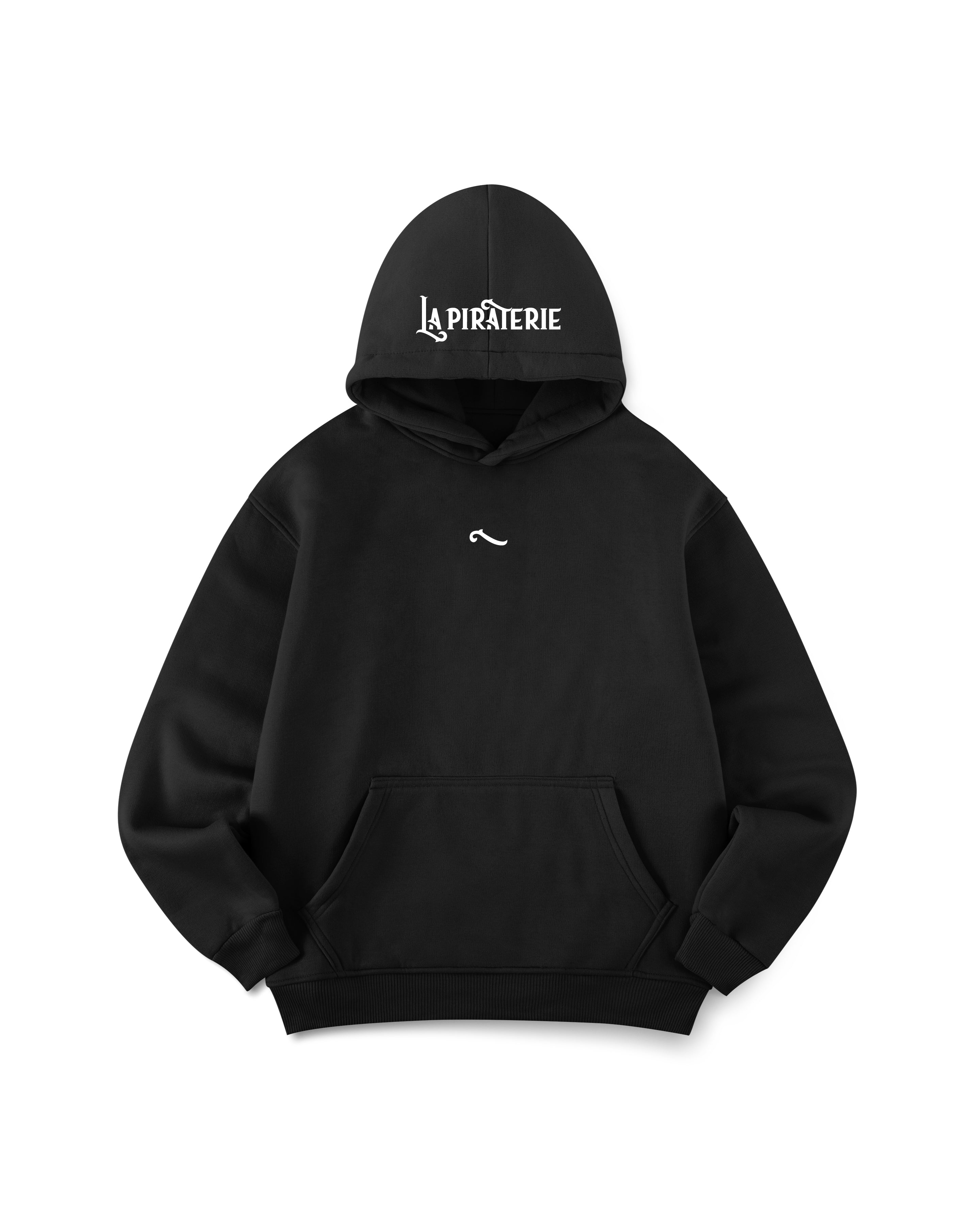 Hoodie La Piraterie - LPR Blanc Logo Texte Capuche