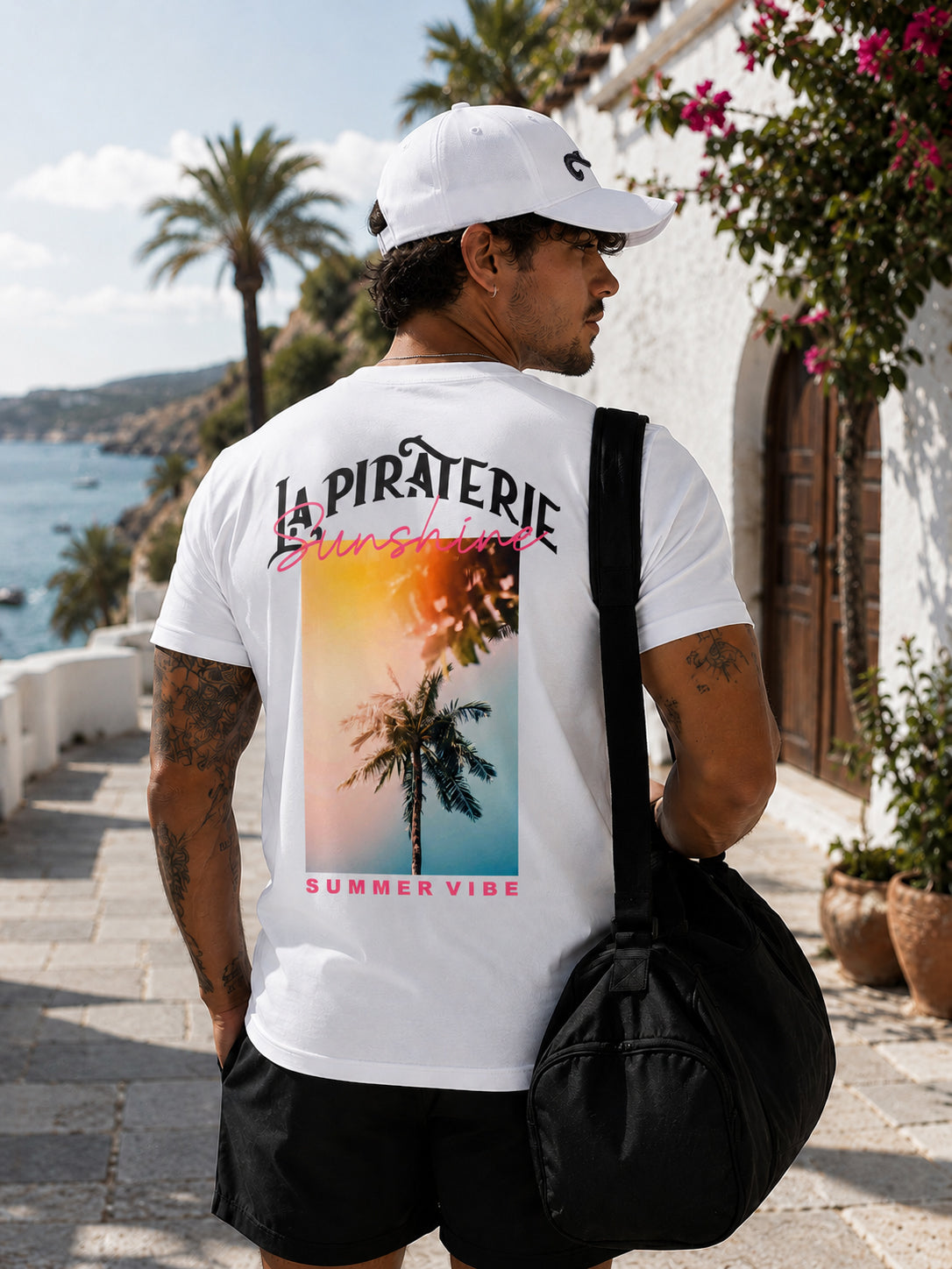 T-shirt La Piraterie Sunshine - Summer Vibe Blanc