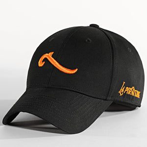 Casquette Noir/Orange Wave - LA PIRATERIE