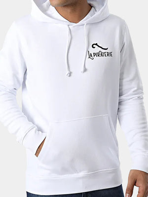 Hoodie LPNJF Classic La Piraterie – imprimé avant, capuche ajustable et poche kangourou, coton bio fabriqué en France