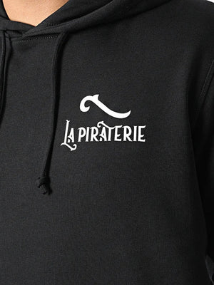 Hoodie LPNJF Classic La Piraterie – imprimé avant, capuche ajustable et poche kangourou, coton bio fabriqué en France