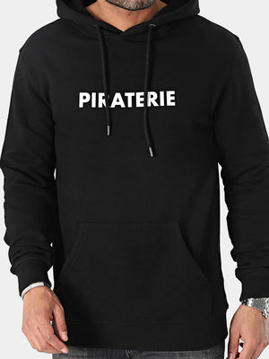 Hoodie Piraterie La Piraterie – sérigraphie poitrine, coupe droite avec capuche ajustable, confort durable au style urbain