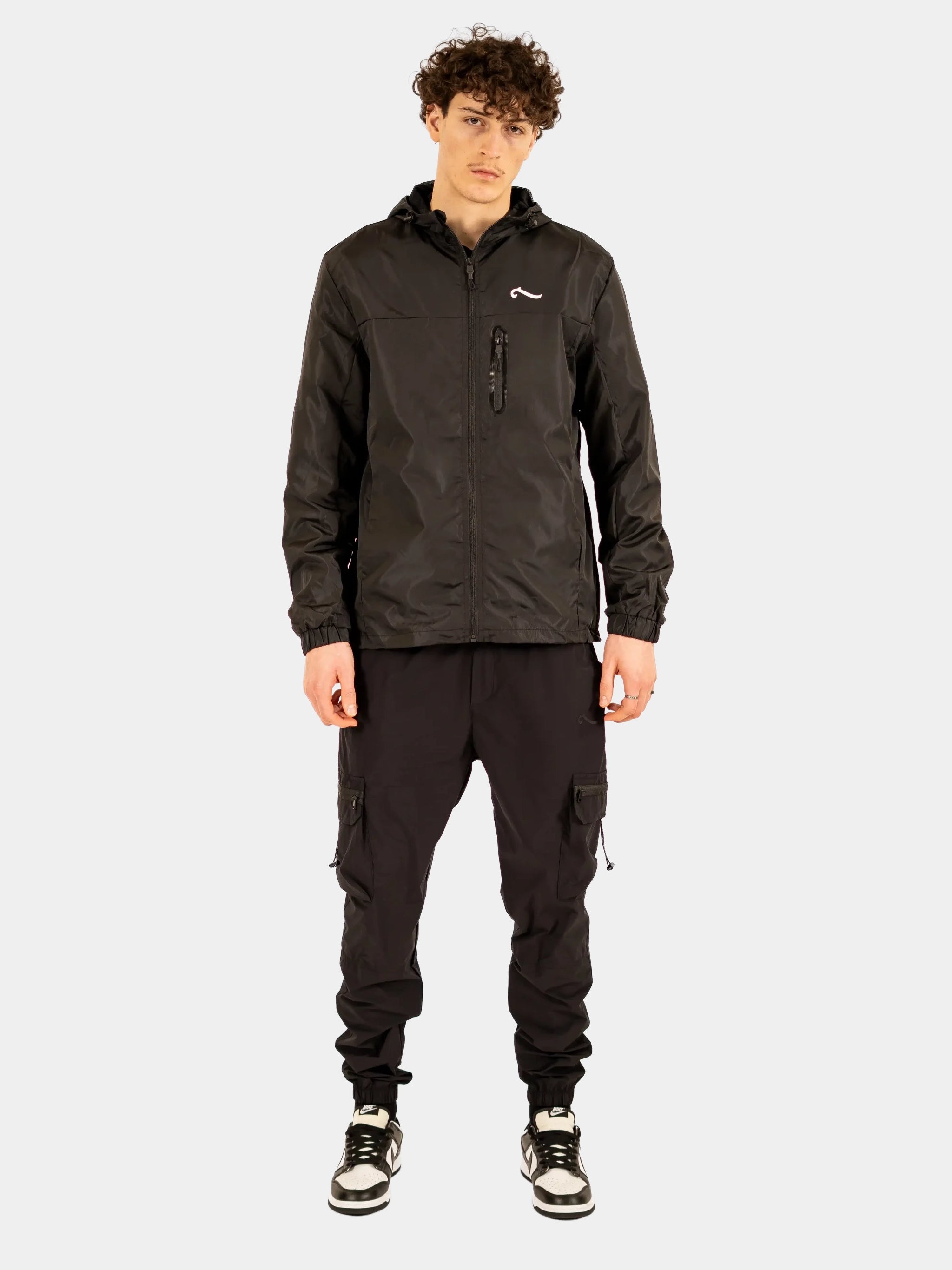 Pantalon Cargo Wave La Piraterie – coupe relax avec poches fonctionnelles, chevilles élastiquées et logo Wave imprimé