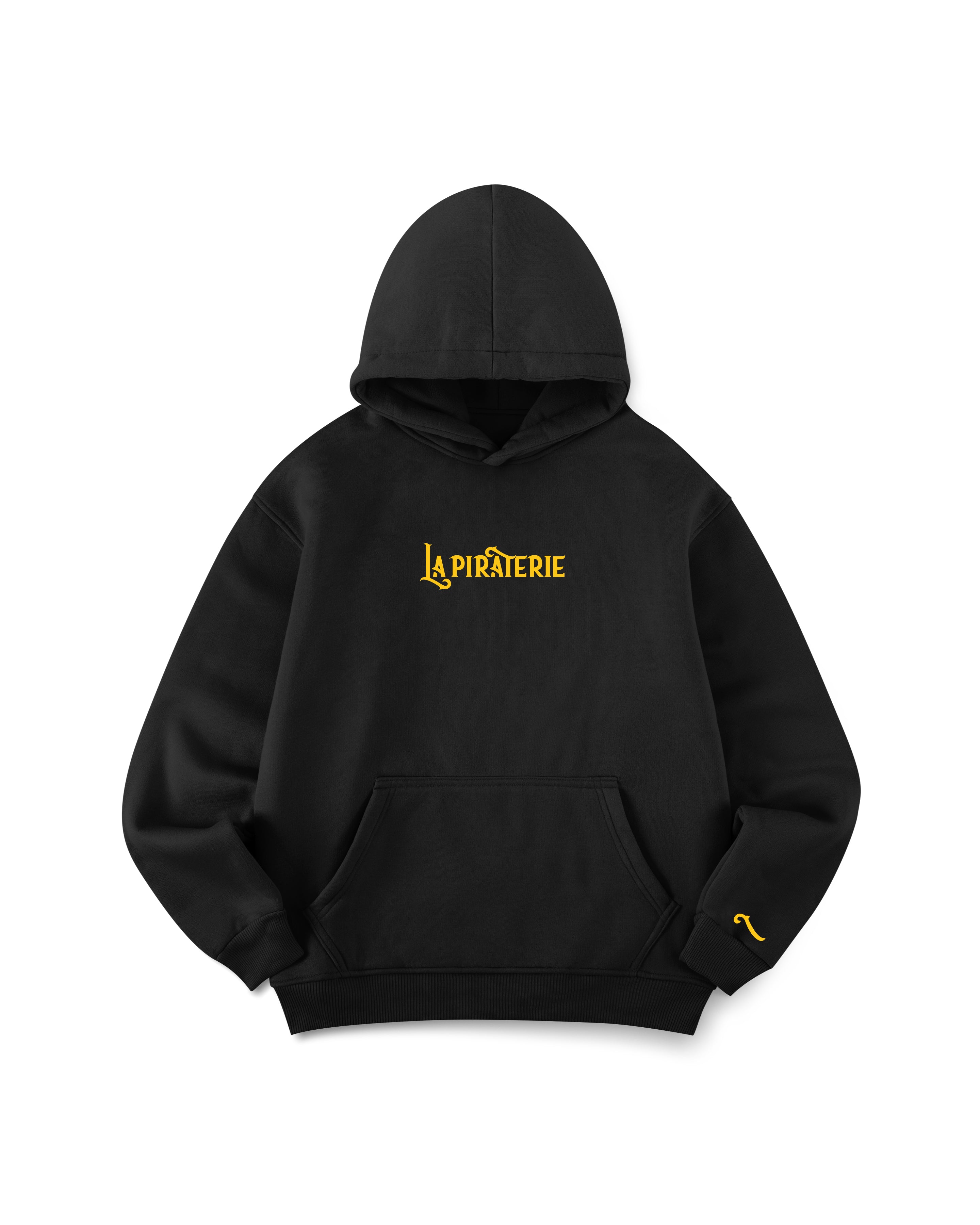 Hoodie La Piraterie - Classic Yellow Logo Texte