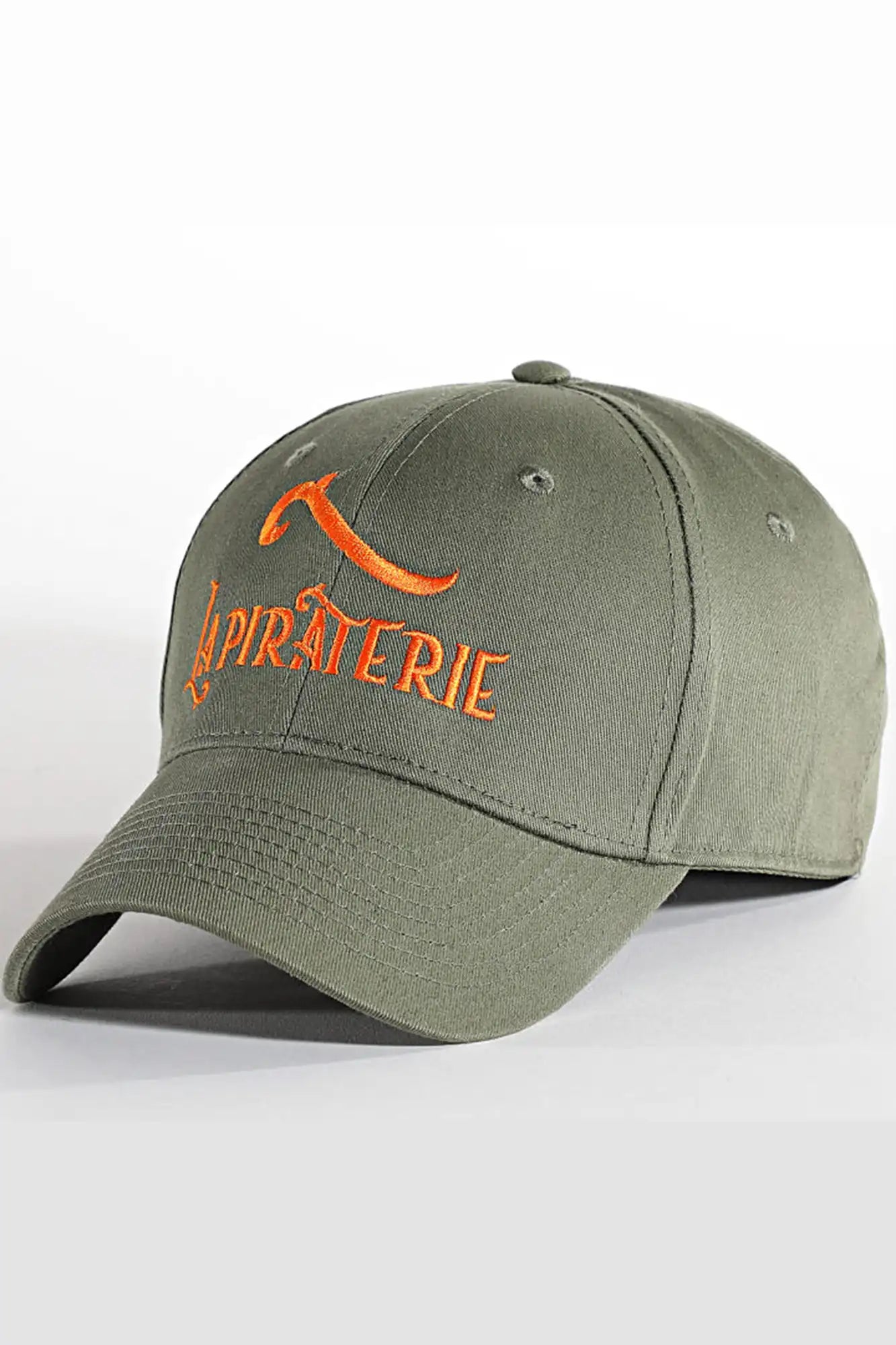 Casquette Logo Vert Kaki Orange