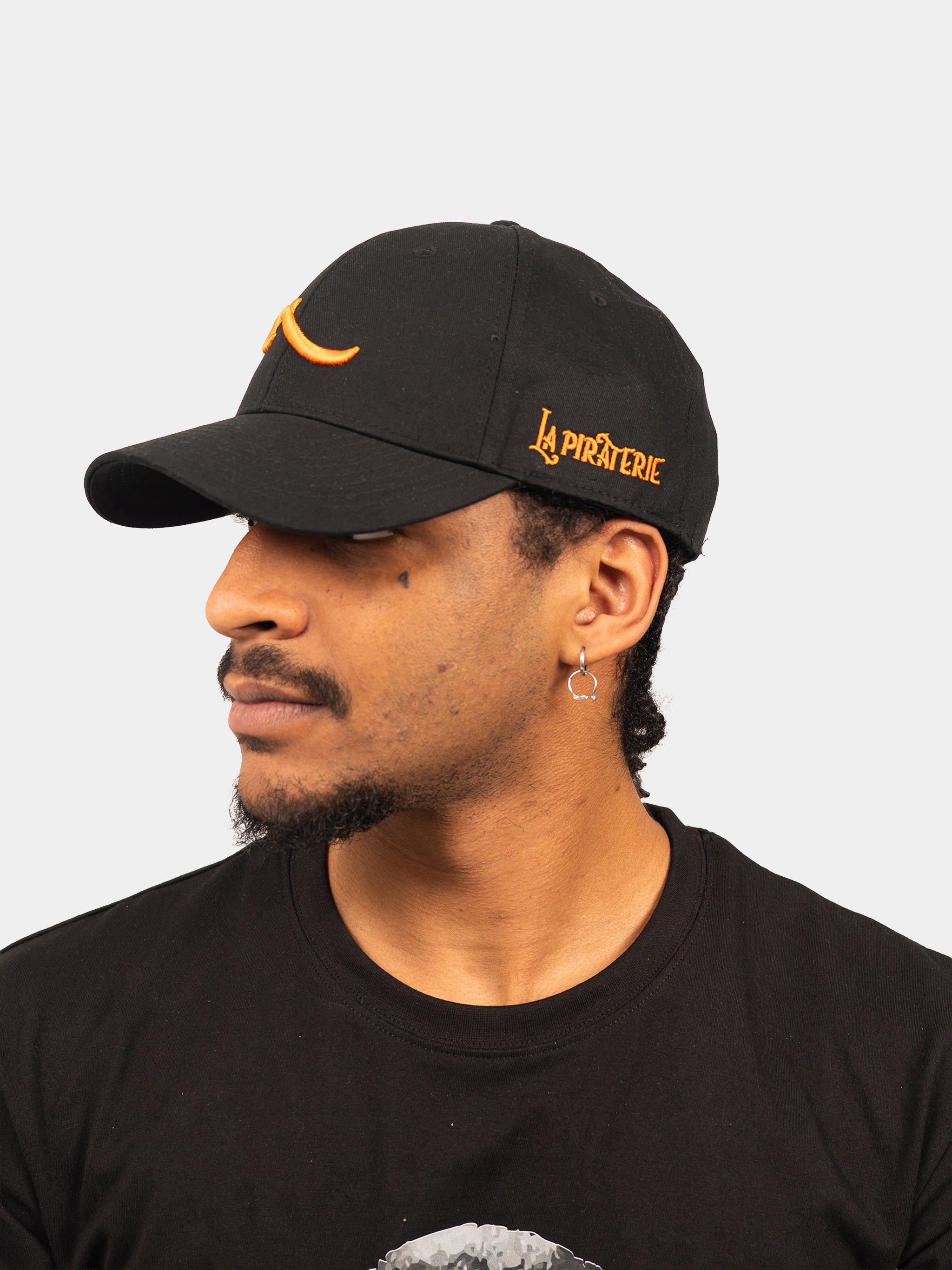 Casquette Noir/Orange Wave