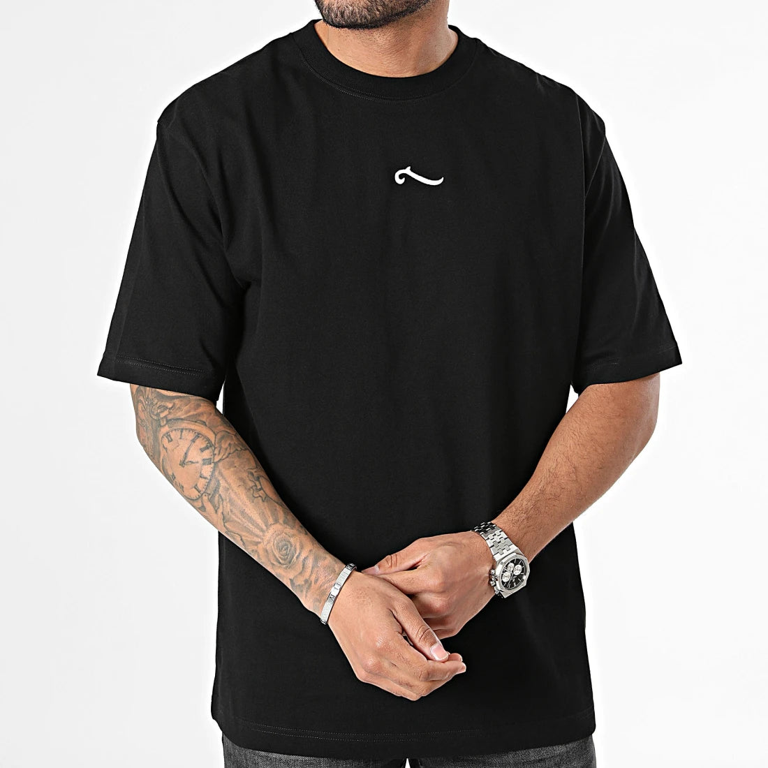 Tee Shirt Wave Oversize Noir - LA PIRATERIE