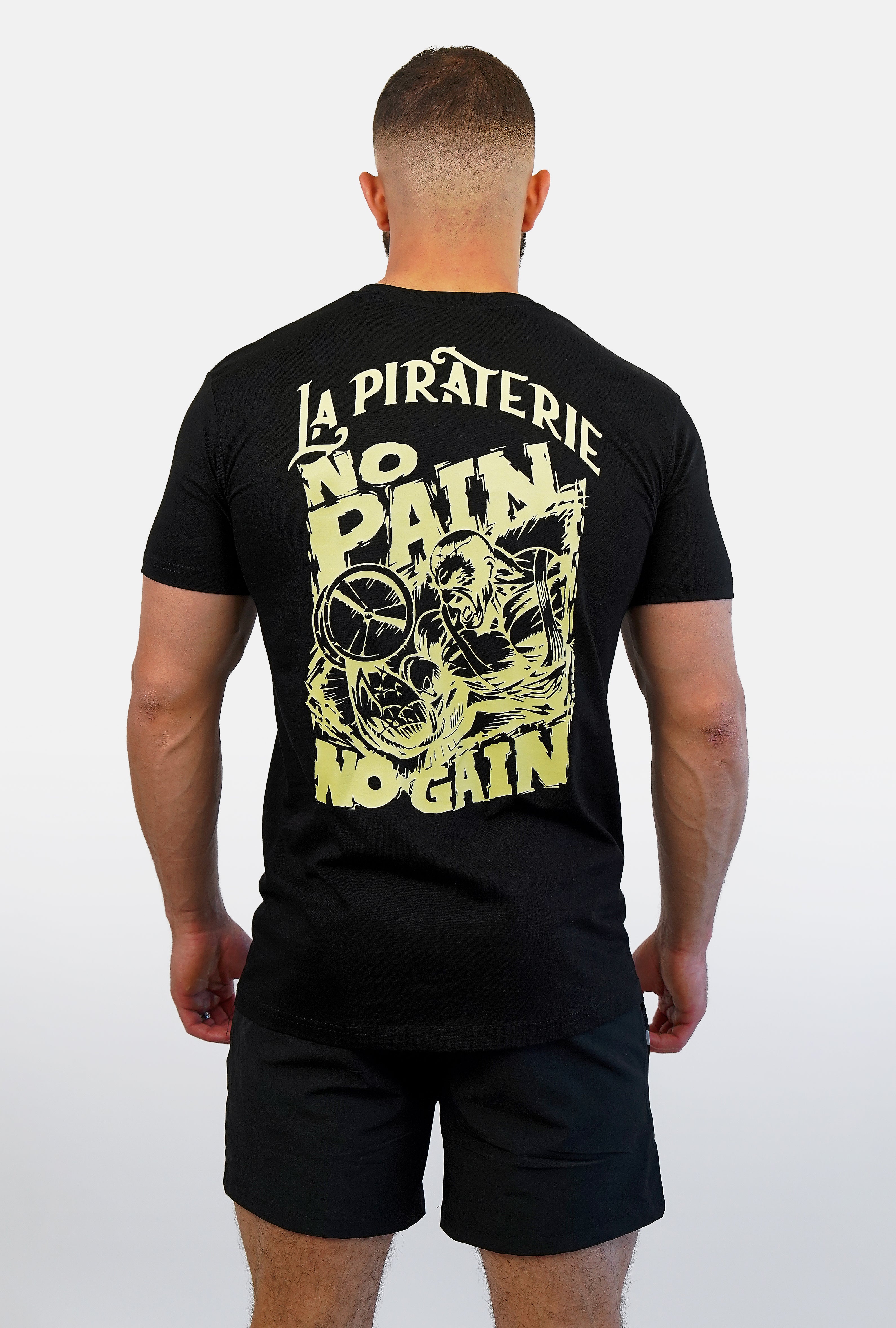 T-shirt NO PAIN NO GAIN Noir
