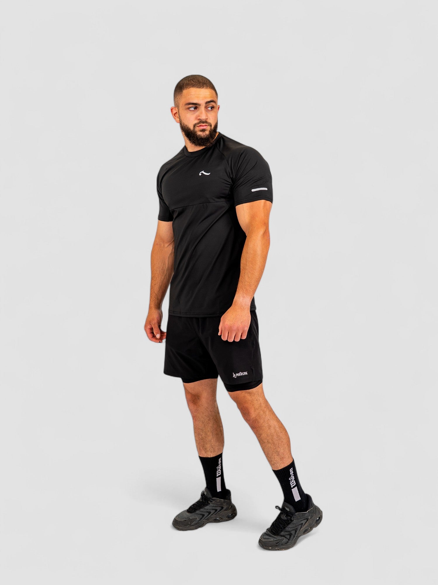 T-shirt Sport Wave Noir