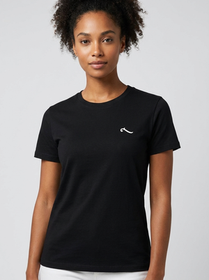 T-shirt Wave Noir – vue produit 4