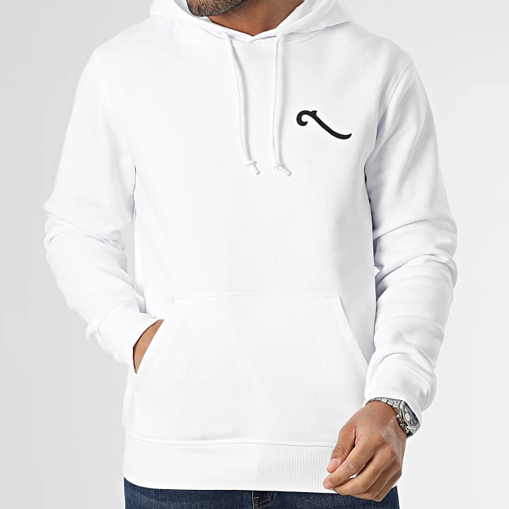 sweat capuche lpnjf 2 blanc noir