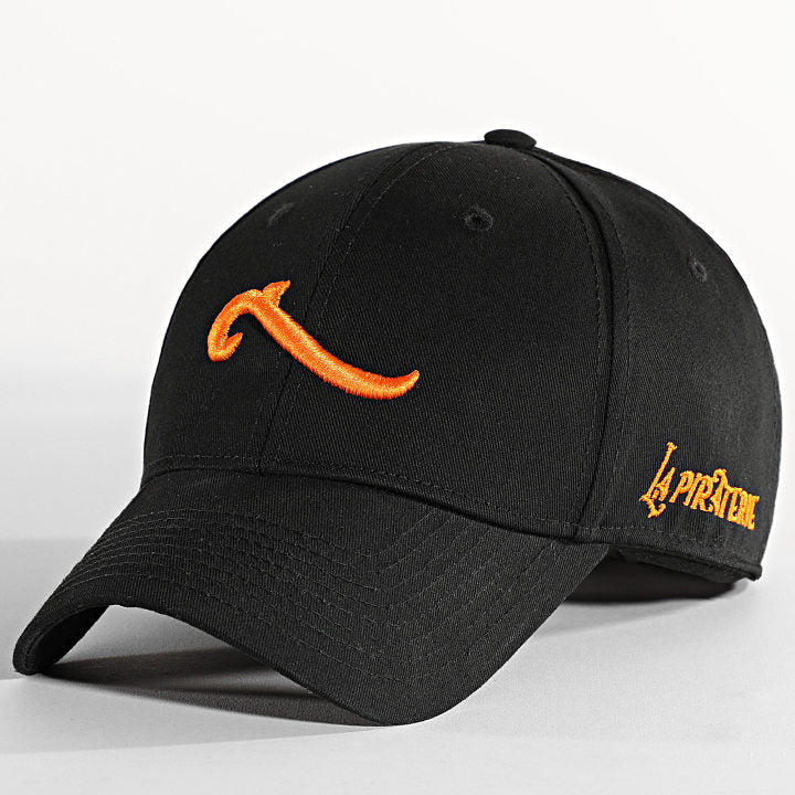 Casquette Noir/Orange Wave