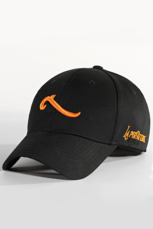 Casquette Noir Wave Orange