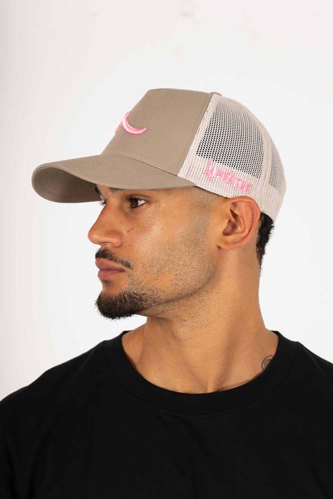 Trucker Beige Wave Rose