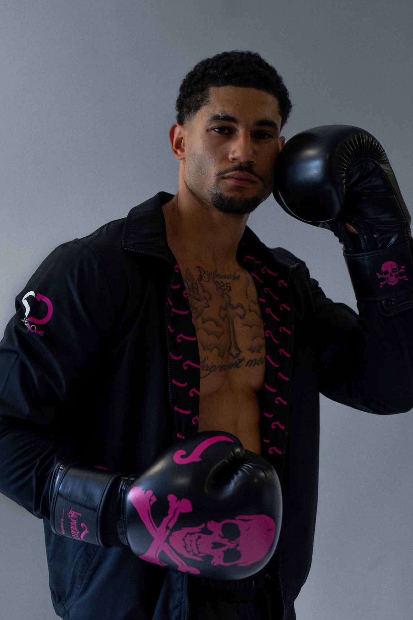 gants de boxe black pink