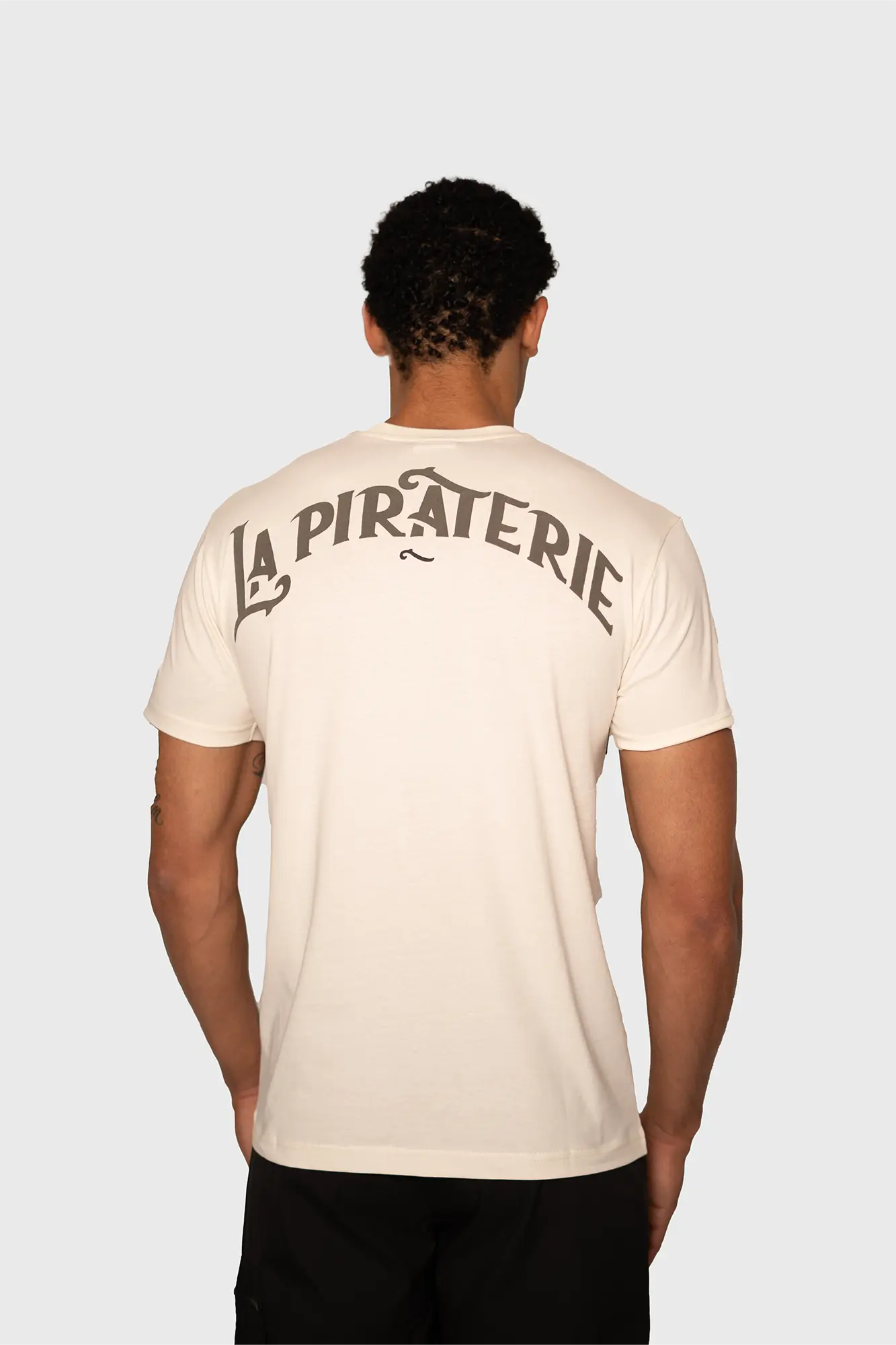 tee bicolor beige